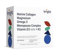 Menopause Complex, Marine Collagen, Chelated Magnesium, Omega 3 TG, Vitamin D3 & K2 4000 - SmartAbsorb™ | for Bone Health, Muscle Function & Immunity | 28 Daily sachets