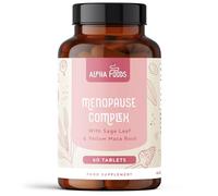 Menopause Complex | Support for Menopause & Perimenopause Symptoms | Supplements with Soy Isoflavones, Zinc & Vitamin B6 | Hormone Balance for Women | 60 Vegan Tablets | Alpha Foods