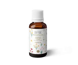 Menopause Essential Oil Blend 10ml | Unique Blend of Germanium, Clary Sage, Cypress & Ylang Ylang | Natural Menopause Support for Night Sweats & Hot Flushes Relief | Stocking Filler
