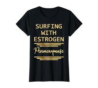 Menopause Estrogen Women in Perimenopause Value Graphic T-Shirt, Women, Black, XS