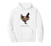 Menopause Funny Henopause Floral When A Woman Gets To Pullover Hoodie