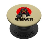 Menopause Funny Henopause Retro Vintage Black Chicken PopSockets Adhesive PopGrip