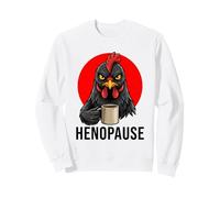 Menopause Funny Henopause Retro Vintage Black Chicken Sweatshirt