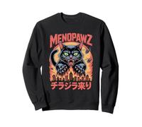 Menopause Menopausal Women Flushes Hormonal The Change Cat Sweatshirt