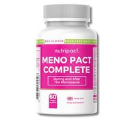Menopause & Perimenopause Support Supplement - One-a-Day 17-in-1 Complex with Red Clover, Sage, Maca, Magnesium & Ashwagandha Plus - 60 Vegan Capsules - Meno Pact Complete by Nutripact