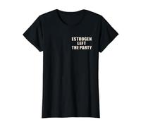 Menopause Women Estrogen Value Graphic T-Shirt, Women, Black, S