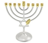 Menorah Candle Stand - Travel Candle Holder, Traditional Hanukkah Menorah | Star of David Candle Stand, Retro Geometric Candlestick Holder, Menorah Candle Stand for Decorative Events Home Outdoor