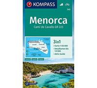 KOMPASS Hiking Map Menorca WK 243 – Scale 1:50,000