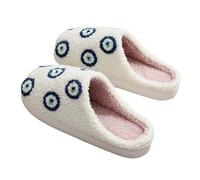 Menore Christmas Fluffy Slippers For Women Men Couple, Memory Foam Slippers, Plush Warm Winter Slippers, Preppy Slippers, Cute Cartoon Reindeer Pumpkin Cherry House Slippers