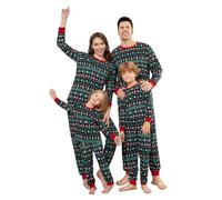 Menore Matching Family Pajamas Set, Christmas Sleepwear Long Sleeve, Reindeer Pajamas Set, PJs Xmas Festival Party Holiday Nightwear Dad Mom Adults Kids N10