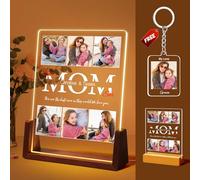 Menore Personalised Gifts for Mum, Mothers Day Photo Gifts for Mum, Acrylic Plaque, Night Light with Photo, Customised LED Photo Frame, Mum Mummy Mom Christmas Birthday Gifts from Kids