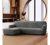 Menotti L Shape Sofa Cover - Sectional Covers - L Shape Couch Cover - Soft Fabric Slipcovers - 1-piece Form Fit Stretch Furniture Slipcover - Microfibra Printed -Vittoria Green (L-Shape Left)