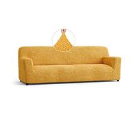 Menotti Stretch Sofa Cover for 4 Seater Couch Magic Sofa Covers Elastic Fabric Furniture Elastic Fabric Furniture Protectors Extra Large Fitted Couch Slipcover - Microfibra - Mango (4 Seater)