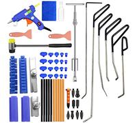 MENQANG Dent Repair Kit, Dent Removal Tool Set 6 Types of Dent Repair Iron Bars and 2 in 1 T-Bar Dent Repair Tool for Repairing Dents on the Surface of Cars