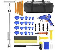 MENQANG Paintless Dent Kit, Dent Tools 2 in 1 T Puller for Body Hail Dent Removal Dent Suitable for Large and Small Dents