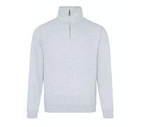 Mens 1/4 Quarter Zip Sweatshirt High Funnel Neck Pullover Sweat Top Jumper AWDis