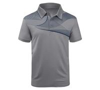 Men's 1/4 Zip Sports Long Sleeve T Shirt Casual Gym Running Quick-Dry Polo Shirts Outdoor Warm Hiking Fishing Tops Mens Sport T Shirts Mens t Shirts 3XL Mens Goth Clothes Tshirts (Grey, XXXL)