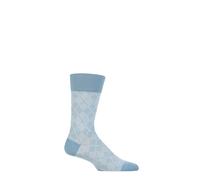 Mens 1 Pair Burlington Carrington Cotton Argyle Socks