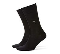 Mens 1 Pair Burlington Lord Plain Cotton Socks Black 46-50