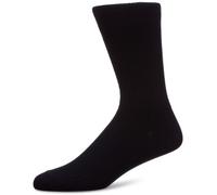 Mens 1 Pair HJ Hall Extra Wide Cotton Softop Socks In 4 Colours - 6-11 Mens - Navy