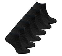 Men's 100% Cotton Ankle Socks | Sock Snob | Breathable No Show Soft Invisible Trainer Socks (11-14, Black)