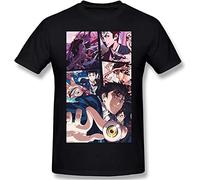 Men's 100% Cotton Boyfriend Short Sleeve T-Shirt Parasyte The Maxim Fashion Tee Top 3XL Black