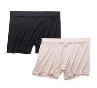 Men's 100% Mulberry Silk Boxer Briefs Stretch Underwear Panties Mid Waist Shorts Thin Soft Breathable Daily Underpants