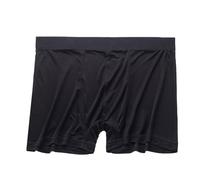 Men's 100% Mulberry Silk Boxer Briefs Stretch Underwear Panties Mid Waist Shorts Thin Soft Breathable Daily Underpants