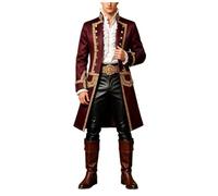 Men's 18th Century Jacket Coat For Officers During The War Halloween Themed Attire Hiking Rain