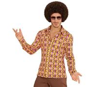 Mens 1970s Groovy Style Discs Shirt