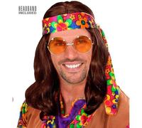 Mens 1970s Hippie Dude Wig