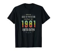 Mens 1981 birth year milestone birthday novelty design for men T-Shirt