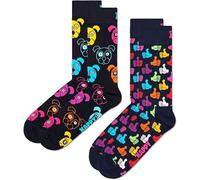 MENS 2 PACK ASSORTED HAPPY SOCKS NEW SIZE M (REF R)