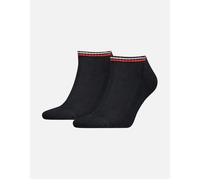 Men's 2-Pack Tommy Jeans Logo Sports Trainer Socks, Black - Black/Black - Size: 9/9.5/10/10.5/11/11.5/12