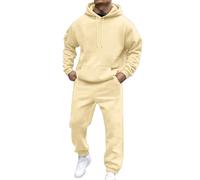 Mens 2 Piece Set Tracksuits Jogging Set Hooded Jacket + Trousers Pants London Pocket Tracksuit Unisex with Letter Print Suit for Autumn and Winter Sweat Outfit Winter Outfits for Men Xmas