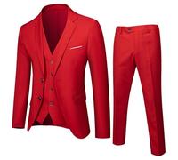 Men's 2 Piece Suit Slim Fit Prom Suits for Men Wedding Formal Mens Solid Jacket and Pants Tuxedo Set
