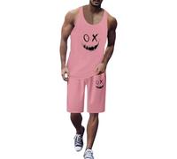 Mens 2 Piece Summer Sets,Women's Racerback Tank Tops Fight Cancer