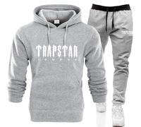 Men's 2 Pieces Linen Set 2 Piece Jogging Sweatsuits Casual Workout Running Sports Jogger Sweat Suits Clothes Jackets and Pants Outfits Loungewear Set Casual Sport Suit Xmas(Grey,XXL)