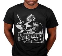 Men's 2000Ad Strontium Dog T-Shirt Unisex Sci-Fi Comic Judge Dredd ABC Warrio Black Black L