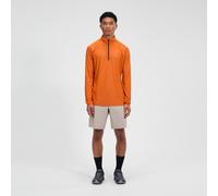 Men's 24/7 Half Zip Long Sleeve Tech Tee - Orange