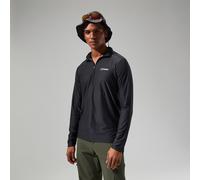 Men's 24/7 Tech Tee Long Sleeve Half Zip - Black