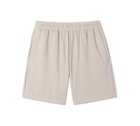 Men's 260G Heavy Cotton Drawstring Shorts | Loose Fit Elastic Waist SweatShorts | Soft & Breathable Gym, Running, Lounge Shorts with Pockets (UK, Alpha, XXL, Regular, Regular, Grayish White【灰白色】)