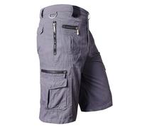 Mens 3/4 Length Cargo shortsMens Cargo Combat Shorts for Men UK with Multi Pockets Workwear for Hiking, Walking, Cycling, Fishing