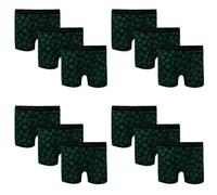 Mens 3, 6, 9, 12 Pairs Ganja Weed Leaf Boxers, Multipack Printed Comfortable Viscose Shorts Trunks Stretch Leaves Briefs Underpants Boxers Underwear For Adults, Ganja Boxer Pack Of 12-XL