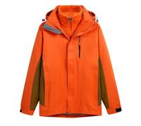 Mens 3 in 1 Waterproof Jacket Outdoor Windproof Jacket Warm Windbreak Coat Ski Hiking Jackets Recreation Clothing Men's Raincoat Cycling Climbing Hunting Running Walking Sportwear Going Out Clearance