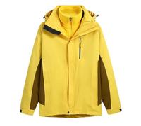 Mens 3 in 1 Waterproof Jacket Outdoor Windproof Jacket Warm Windbreak Coat Ski Hiking Jackets Recreation Clothing Men's Raincoat Cycling Climbing Hunting Running Walking Sportwear Going Out Clearance
