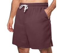 Men's 3 Inch Running Shorts Gym Training Bodybuilding Shorts Breathable Mesh Sports Short Men's Lightweight Gym Short Quick Dry Sport Workout Training Fitness Running Pants Men with Pocket Brown