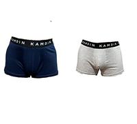 MENS 3 PACK COTTON BOXER SHORTS MIXED OF BLACK NAVY & GREY SIZE S M L XL 2XL (L)