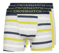Mens 3 Pack Crosshatch Cotton Boxers Shorts Underwear Trunks Multipack Briefs