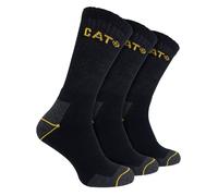 Caterpillar Mens Workwear Three Pack Crew Socks Black 11